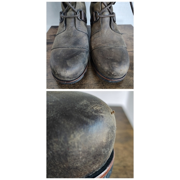 Sorel Joan of Arctic Brown Wedge Boot Lace Up Size 10 - Picture 9 of 16